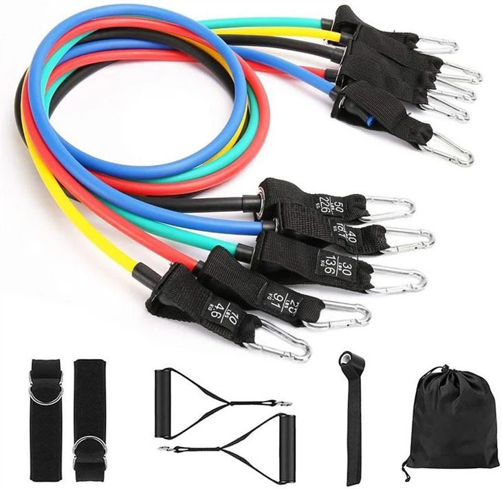 11pcs Fitness Resistance Bands Set With Handles